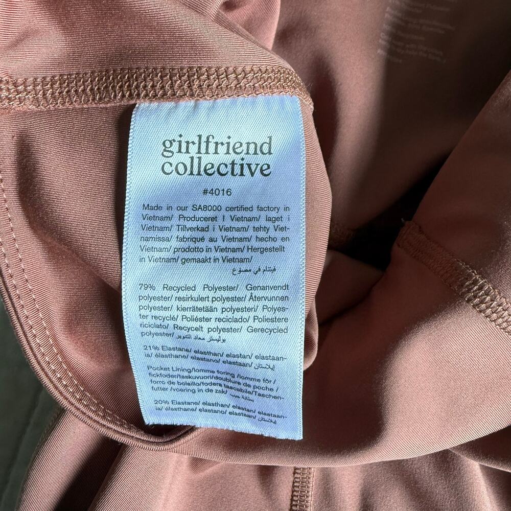 Girlfriend Collective High-Rise Compression Leggings Terracotta M - Picture 5 of 6